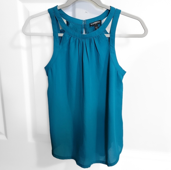 Express Tops - Express Teal Sleeveless Women's Top